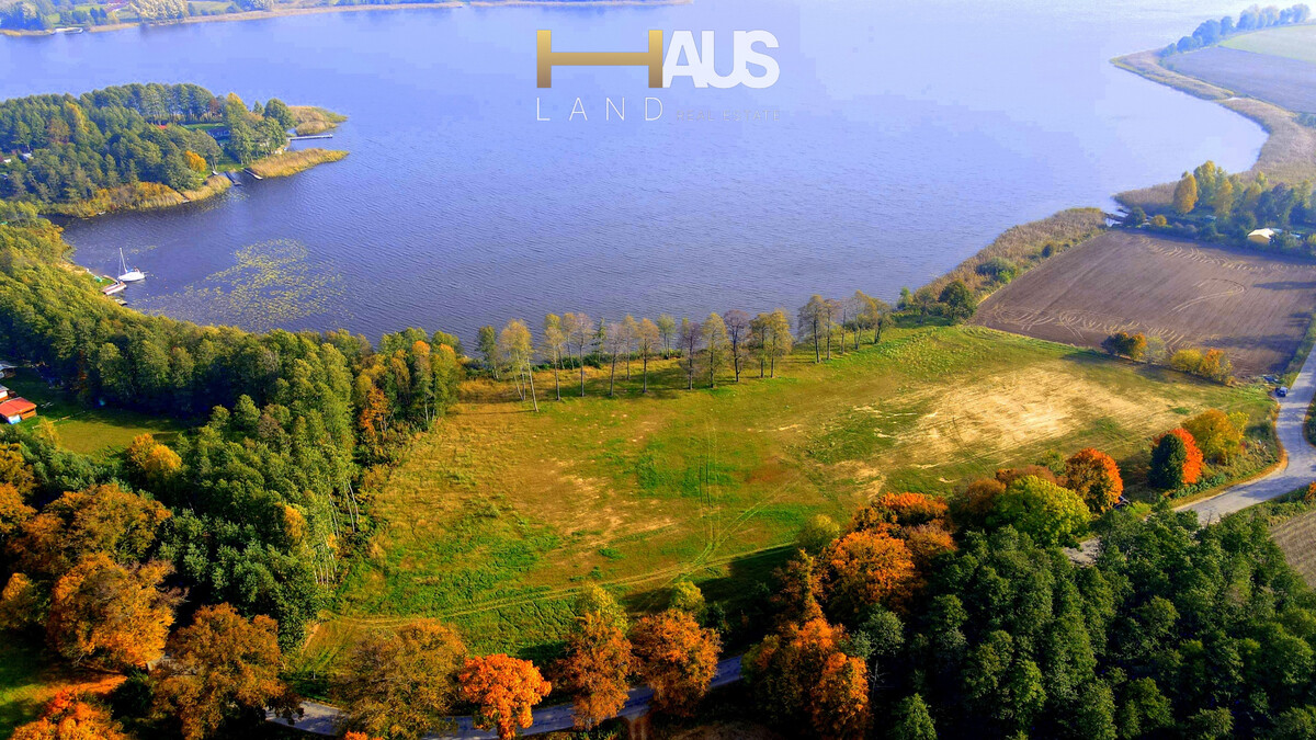 Elbląg PIĘKNA DZIAŁKA WIDOKOWA Z LINIĄ BRZEGOWĄ  JEZIORO JEZIORAK (POJEZIERZE IŁAWSKIE) MATYTY  POWIERZCHNIA