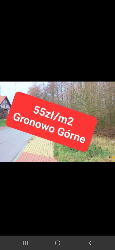 Elbląg Sprzedam działki w Gronowie Górnym przy ul. Rubinowej
