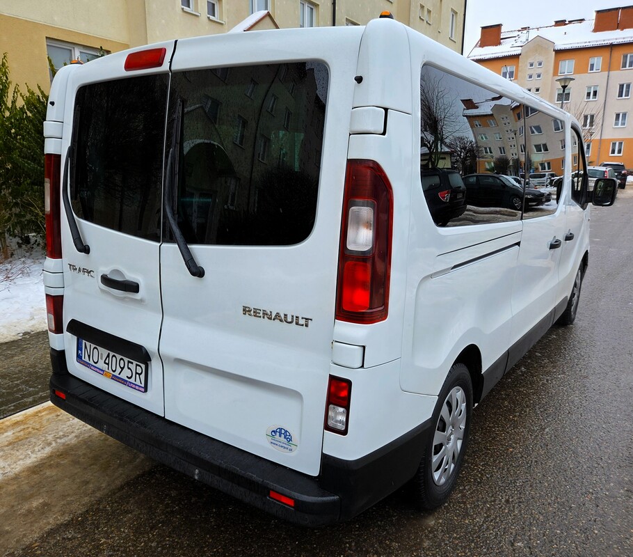 Elbląg Renault Trafic Long 1.6Diesel 125KM 2018Rok 9-Cio Osobowy Polski Salon -Wspomaganie