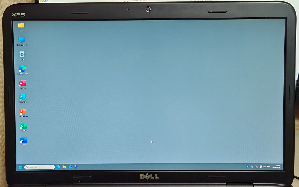 Elbląg Notebook 17 Dell XPS L702x i7-2670QM RAM8GB 256SSD 500HDD MS-Windows 11 Pro 64-bit + MS-Office Professional