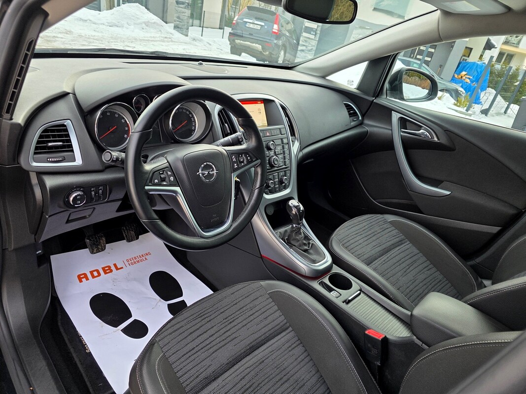 Elbląg Opel Astra J Po Liftingu1.4T Benz + GAZ SEKWENCJA-Klimatronic-Półskóry-Alu-NaviSuper StanZarejestrowany w