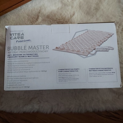 Elbląg Sprzedam materac przeciwodleżynowy VITEA CARE Premium z pompką regulującą ciśnienie. Waga użytkownika 140 kg.