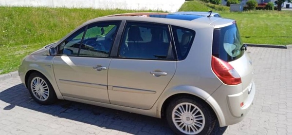 Elbląg Sprzedam Renault Megane Scenic 2008r. w dobrym stanie. Benzyna + LPG. Dach panoramiczny, skórzana tapicerka w