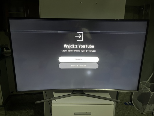 Elbląg „Sprzedam telewizor Samsung 55” Curved Smart TV. Telewizor włącza się, działa Smart TV, dźwięk bez zarzutów.