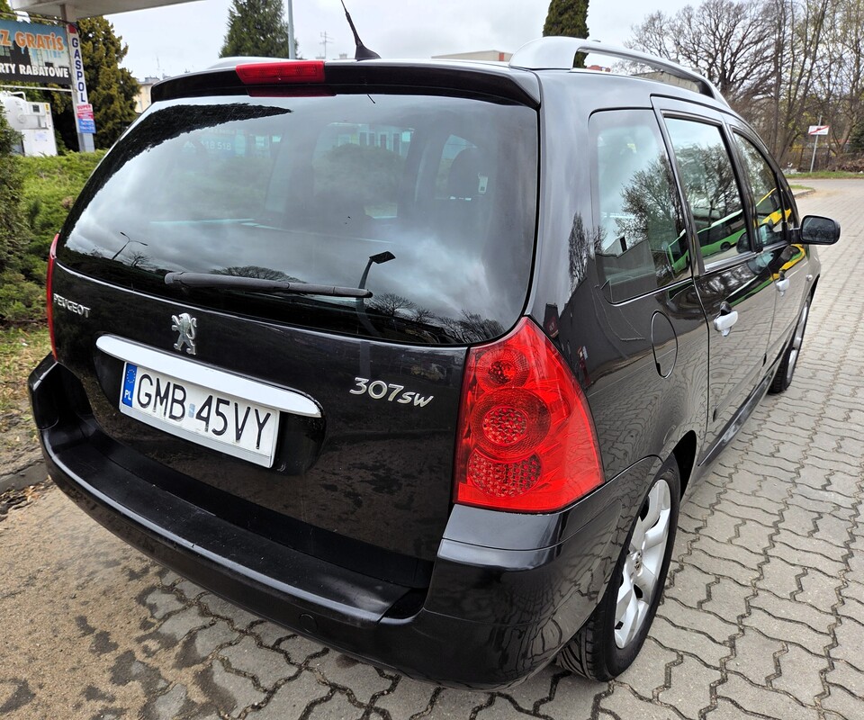 Elbląg Peugeot 307SW 1,6Benzyna 110Km Dobra Wersja Wyposażenia 2006Rok 7-Osobowy
