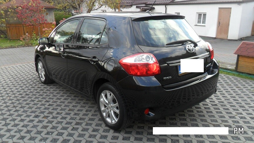 Elbląg TOYOTA AurisPojemność 1329 benzynaRok 2012 pazdziernikKlimatyzacjaElektryczne szybyElektryczne lusterkaŚwiatła