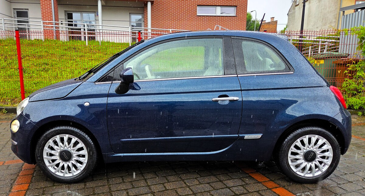 Elbląg Fiat 500 2018Rok 1,2Benzyna 70Km Salon Polska Jeden Własciciel-Klimatronik Poduszki Powietrzne Duży