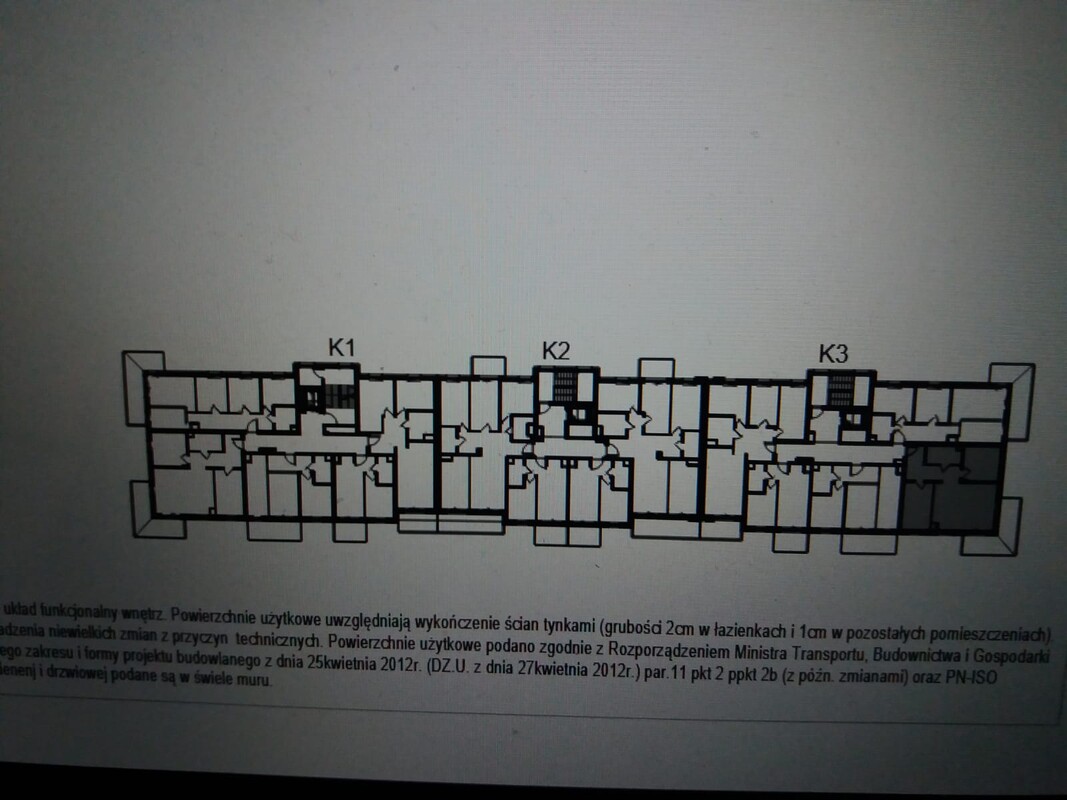 Elbląg Sprzedam Nowe 3 pokojowe mieszkanie w stanie deweloperskim przy ul. Legionów w nowo powstałej