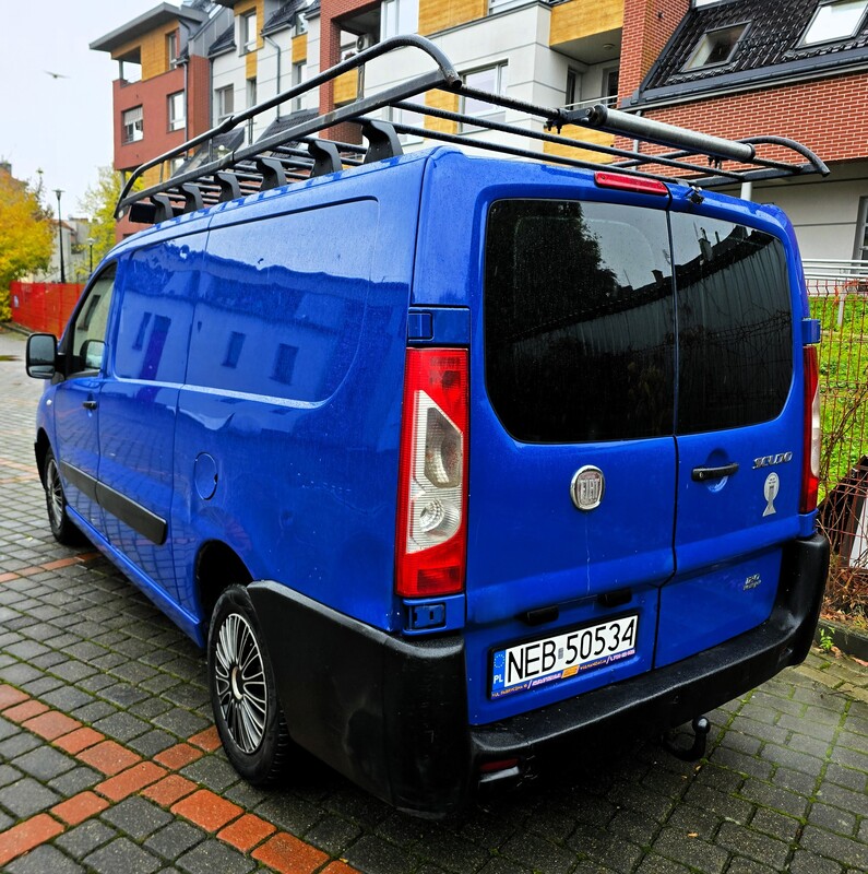 Elbląg Fiat Scudo Maxi  2,0HDI  120KM 2008Rok Bardzo Zadbany i Doinwestowany Ekonomiczny 3-Osobowy