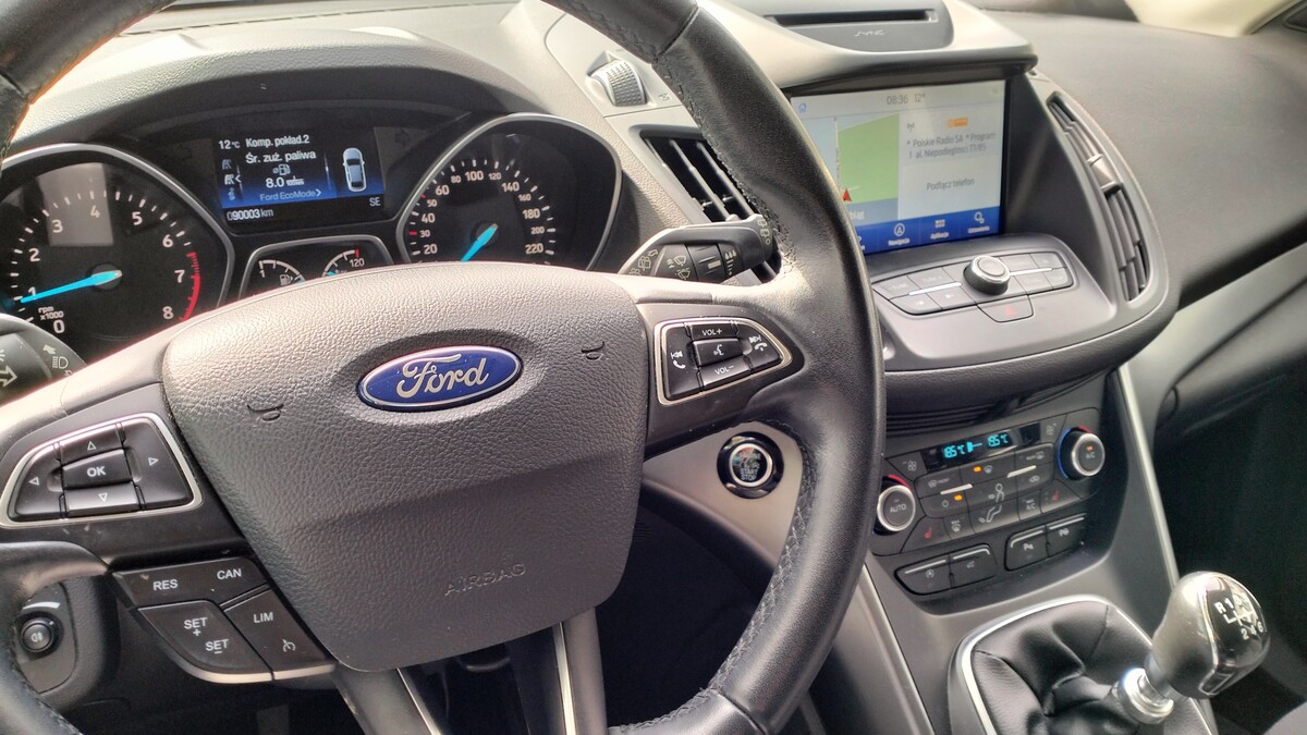 Elbląg Ford Kuga 1.5 benz.150 KM 6-biegowy, I właściciel, garażowany, zakupiony w Polsce, serwisowany w