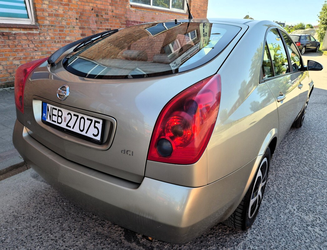Elbląg Nissan Primera 1.9DCI 120Km 2004Rok Zwinne Miejskie Autko -Wspomaganie Kierownicy Tempomat Elektryczne Lusterka