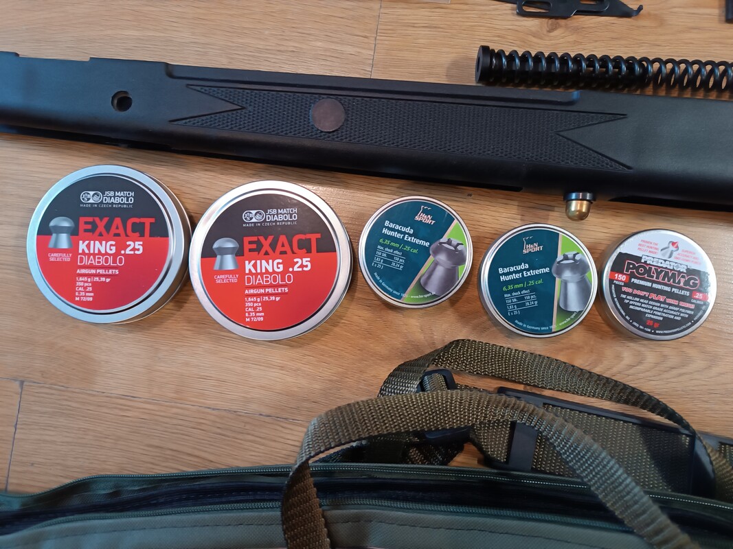 Elbląg Sprzedam karabinek wiatrówkę Hatsan 105 torpedo w kalibrze 6,35,wraz z zestawem nowych, nie używanych