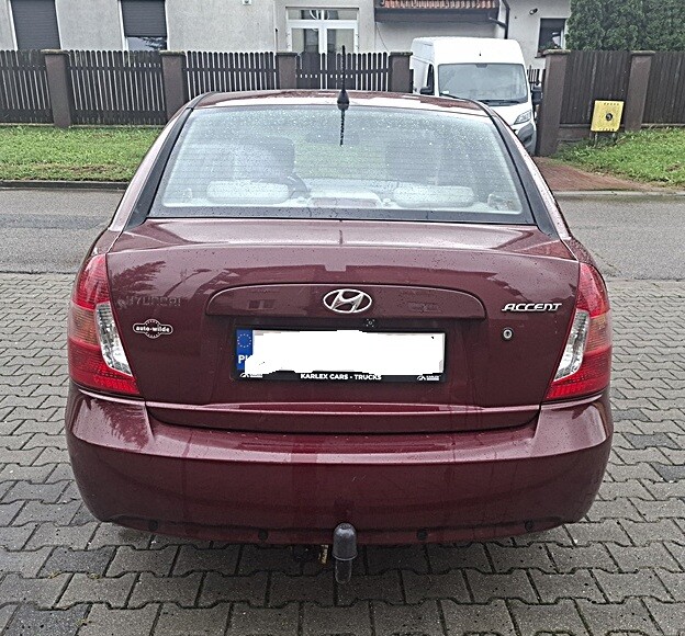 Elbląg HYUNDAI ACCENT1.4 Benzyna2009 Rok Klimatyzacja Sprawna Serwisowany do końca