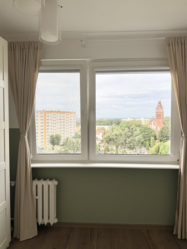 Elbląg Piękne, w pełni wyremontowane mieszkanie 47.7m2 | Zawada | 2 pokoje z oddzielną kuchnią | 8 piętro