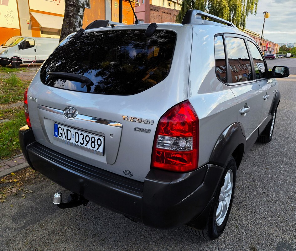Elbląg HYUNDAY TUCSON 4X4 2,0CRDI 140km Bogata Wersja Wyposażenia 2008Rok-4x Elektryczne Szyby Abs Radio Nawigacja