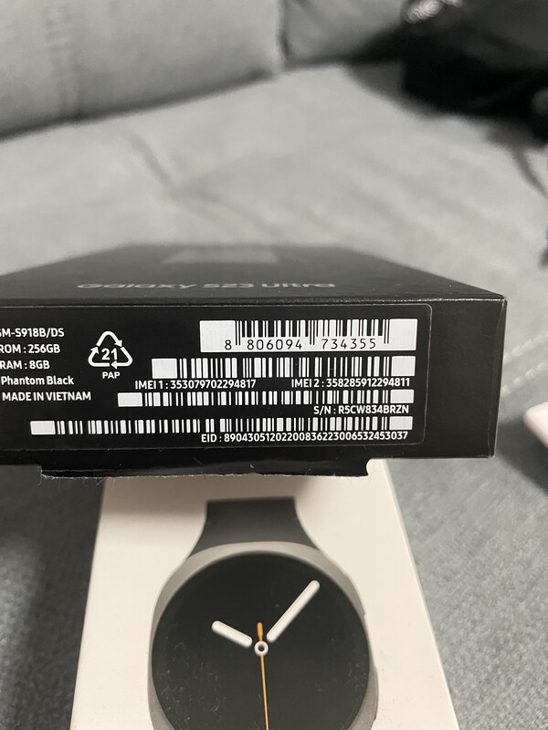 Elbląg Sprzedam w Telefon Samsung S23 Ultra w komplecie z zegarkiem Samsung Watch serii 8. Oba przedmioty są w dobrym