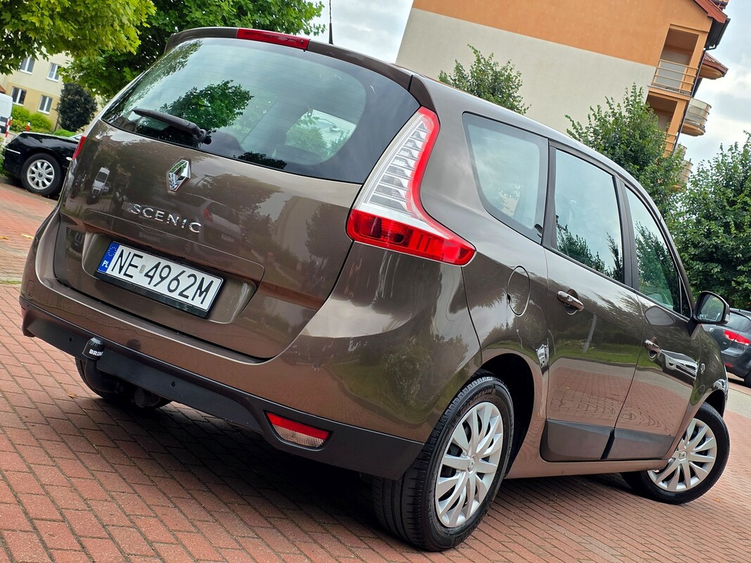 Elbląg Renault Grand Scenic1.6 16V 110KM -Klimatronic-Hak-Tempomat-grzane fotele -PEŁNA DOKUMENTACJA