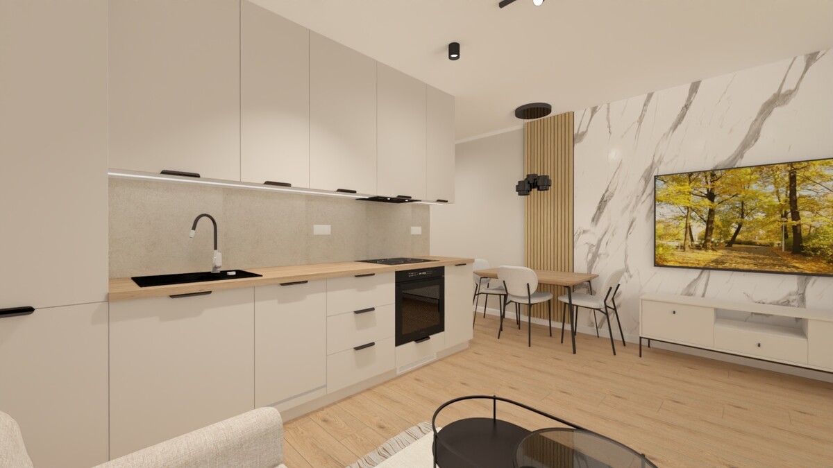 Elbląg MIESZKANIE NA SPRZEDAŻ, ELBLĄG UL. KASPRZAKA 1,3 POKOJE + SALON Z ANEKSEM KUCHNNYM, 1 PIĘTRO, 59,6M2.