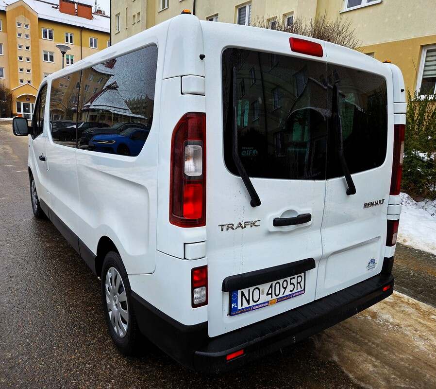 Elbląg Renault Trafic Long 1.6Diesel 125KM 2018Rok 9-Cio Osobowy Polski Salon -Wspomaganie