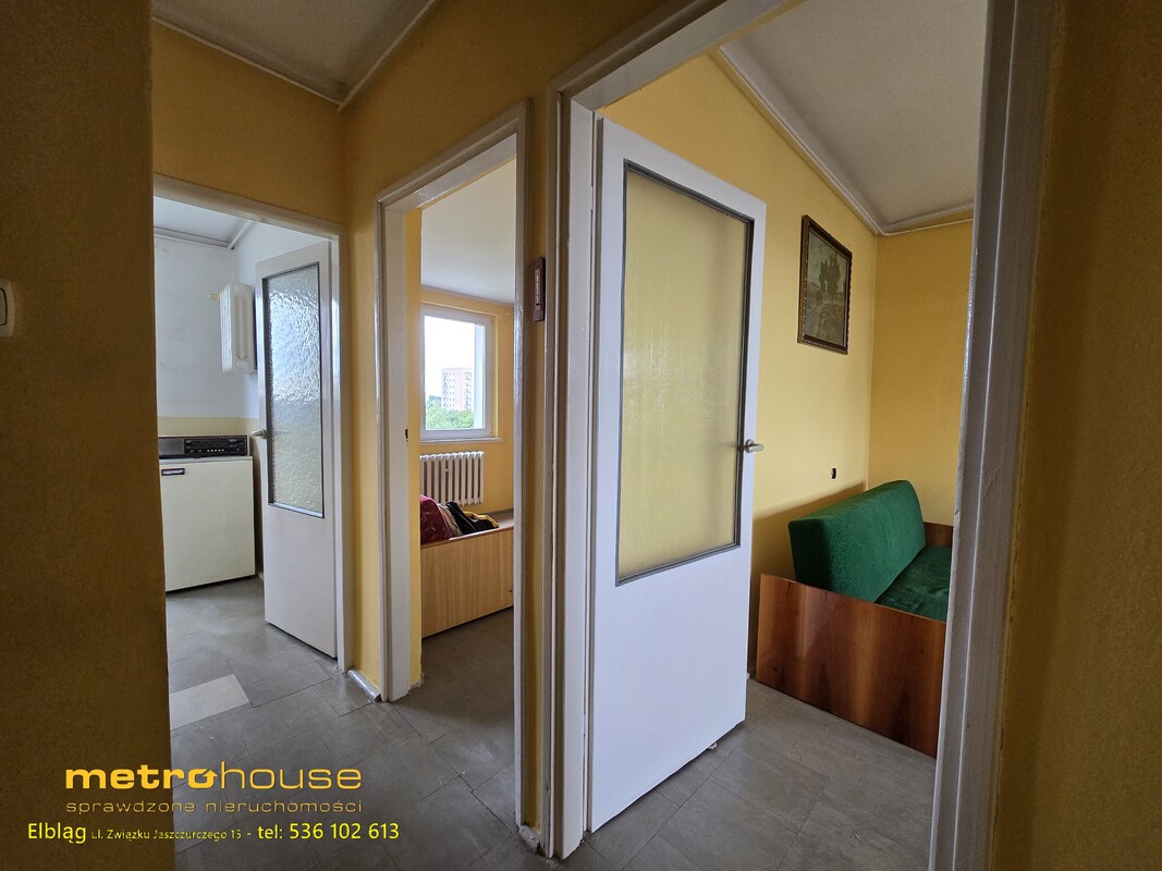 Elbląg Na sprzedaż 2-pokojowe mieszkanie 42,71 m² Elbląg, ul. Bażyńskiego 1 – 4.piętro, zadbany budynek +