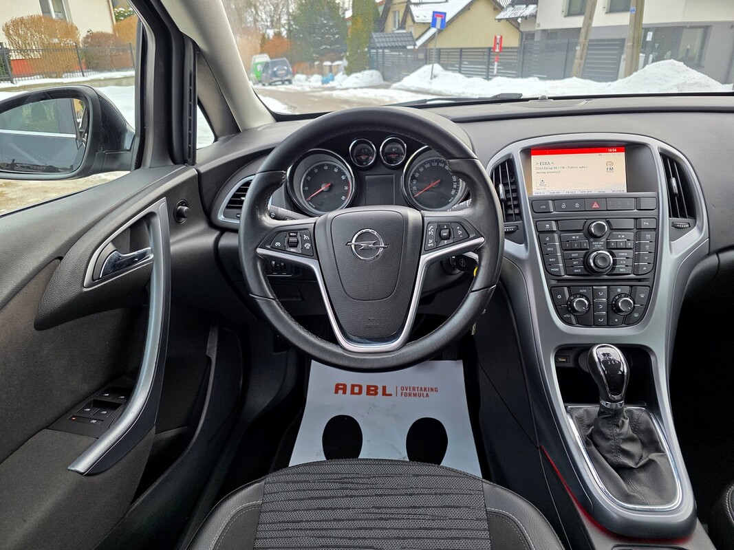 Elbląg Opel Astra J Po Liftingu1.4T Benz + GAZ SEKWENCJA-Klimatronic-Półskóry-Alu-NaviSuper StanZarejestrowany w