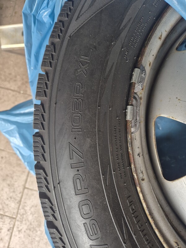 Elbląg VW Transporter T5 – komplet kół zimowych 225/60 R17 Hankook + felgi stalowe