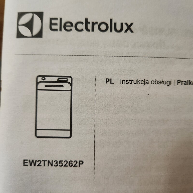Elbląg Pralka Electrolux EW2TN35262P Timecare ładowana od góry. Jak nowa z gwarancja. Używana tylko 2 miesiące. 1100zl
