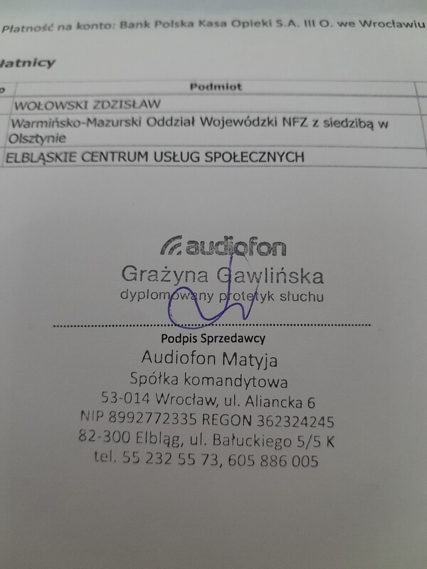 Elbląg Sprzedam aparat słuchowy model uniwersalny
Stan bdb w pełni sprawny kupiony za 2500
Odsprzedam za symboliczną