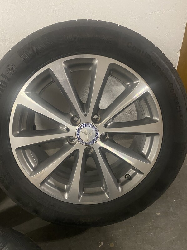 Elbląg Sprzedam 5 sztuk z czujnikami ciśnienia powietrza oryginalne allufelgi Mercedes 225/55 R17 o rozstawienie osi