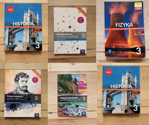Elbląg Sprzedam podręczniki do szkoły średniej klasa 3:
1) HISTORIA 3,zakres podstawowy, WSiP - 25 zł
2) Matematyka