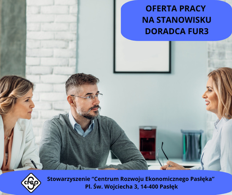 Elbląg   SZUKASZ PRACY Z  SENSEM? Potrafisz rozmawiać z  ludźmi, budować relacje i  szukasz pracy,