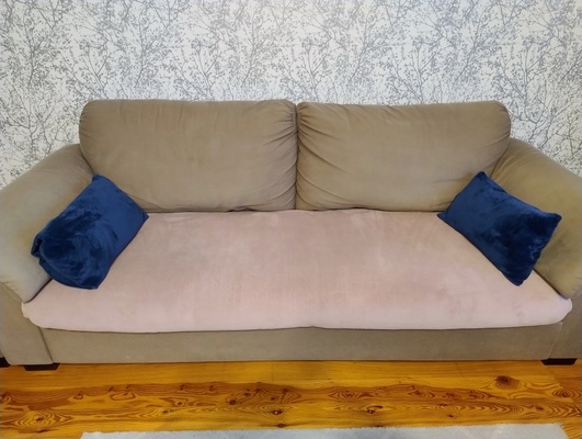 Elbląg Kanapa Ikea tidafors wraz z podnóżkiem. Rozkładana. wymiary szer. 240 gł. 90.powierzchnia spania 200x140.na