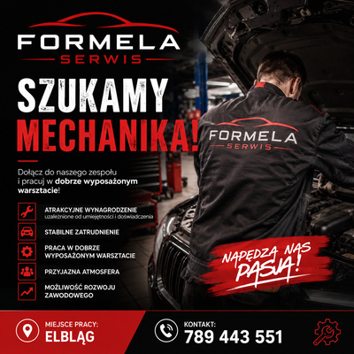 Elbląg Mechanik samochodowy/ Mechaniczka samochodowa