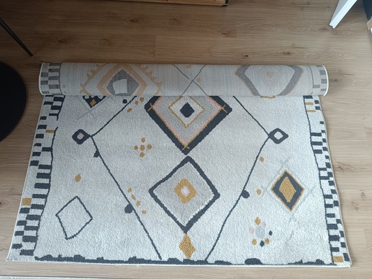 Elbląg Dywan duży 160x230 100 zł, dywanik 60/120 15 zł, Jeansy Bershka róż.34 40 zł, Nike Air róż.39 60 zł