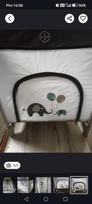 Elbląg Witam. Sprzedam łóżeczko turystyczne wraz z materacem gryka/kokos. Łóżeczko kupione jako drugie (stało u