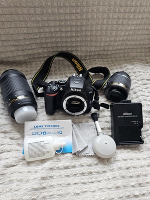 Elbląg Sprzedam aparat fotograficzny Nikon D3500,stan bardzo dobry. Uzywany pare razy, w zestawie znajduje sie torba,
