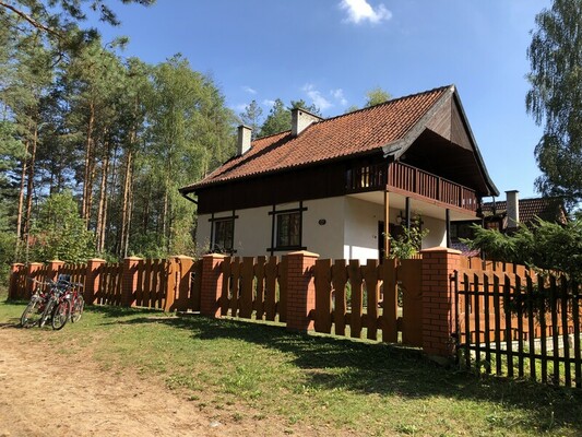 Elbląg Zapraszam do wynajęcia domku letniskowego położonego w lesie, 400m od jeziora Dziki Gil w Kotkowie. 3 sypialnie