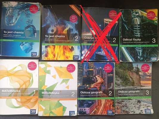 Elbląg Sprzedam podręczniki do technikum lub liceum