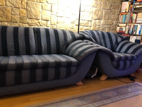 Elbląg Sofa i fotel w stanie bdb. Zmiana ceny z 1000 na 600.Okazja, polecam! Odbior w Elblagu na Starowce.