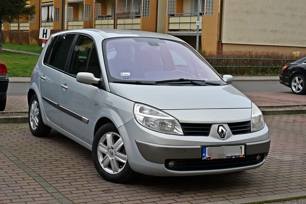 Elbląg . RENAULT MEGANE SCENIC II 2004 ROK PRZEBIEG 129 TYS KM BOGATE WYPOSAŻENIE JASNE,
