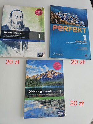 Elbląg Podręczniki do średniej szkoły klasa 1,2 i 3