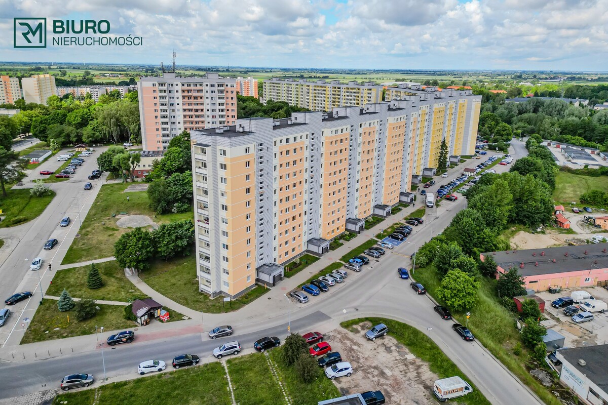 Elbląg 2 pokoje z balkonem na 1 piętrze | Zawada