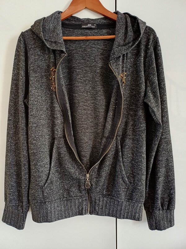 Elbląg PHILIPP PLEIN Bluza dzianinowa rozpinana