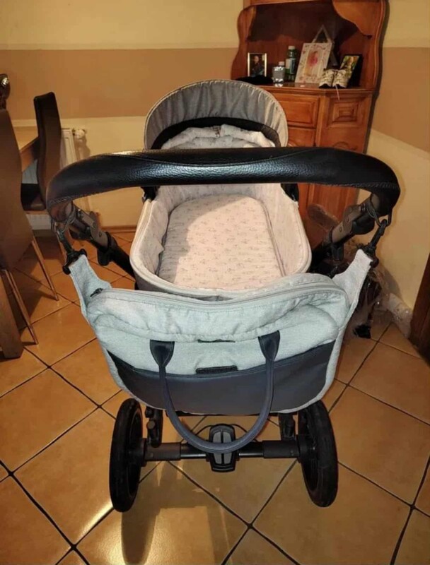 Elbląg Sprzedam wózek 3w1 ( Gondola, Spacerówka, nosidełko z adapterami, folia, torba oraz wszystkie nakrycia na