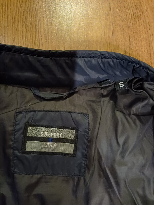 Elbląg Kurtka męska oryginalna SUPERDRY wiosenna przejściowa, rozmiar S na ok.170 cm, stan doskonały, jak nowa ( cena
