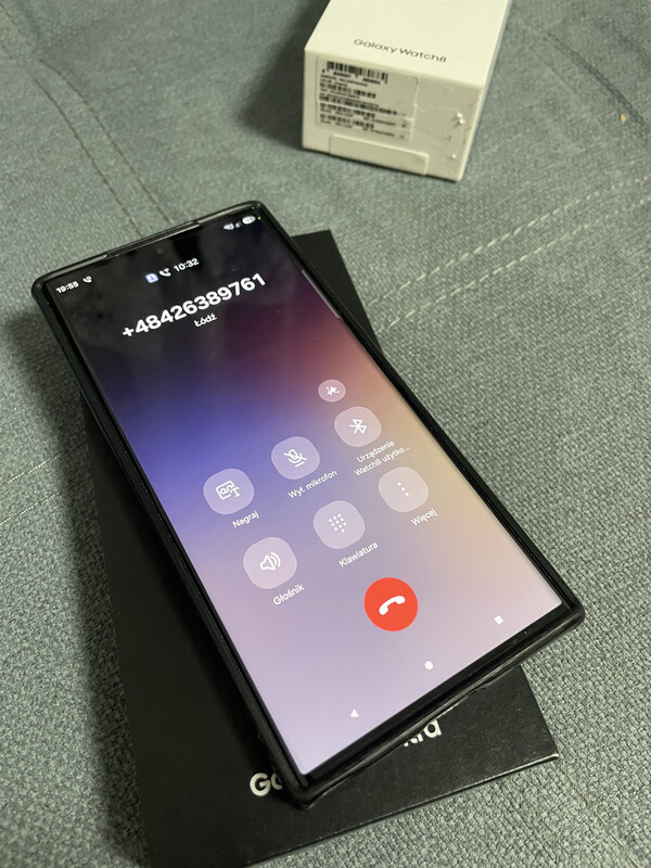 Elbląg Sprzedam w Telefon Samsung S23 Ultra w komplecie z zegarkiem Samsung Watch serii 8. Oba przedmioty są w dobrym