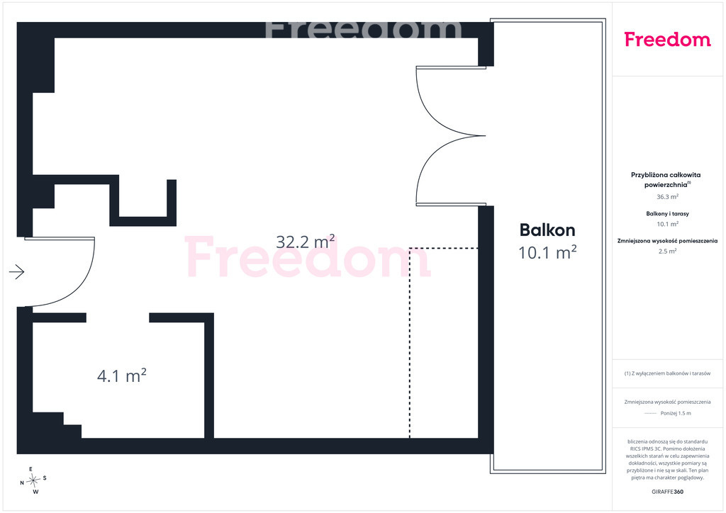 Elbląg FREEDOM NIERUCHOMOŚCISprzedam mieszkanie - Nowy dwór gdański, Jantarowa. Lokal o powierzchni 32,09 m² znajduje