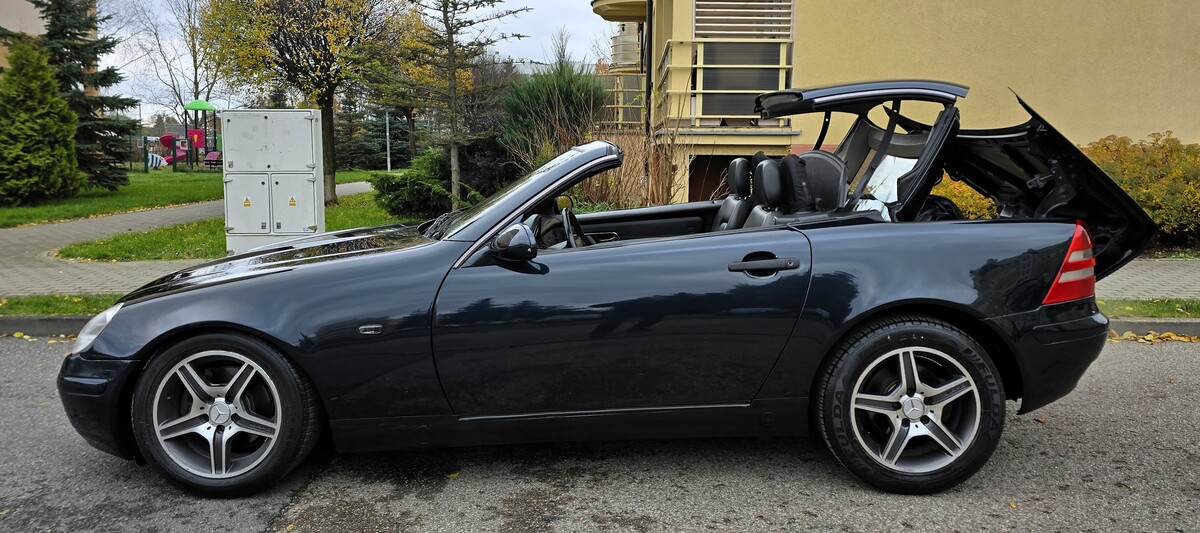 Elbląg Mercedes-Benz SLK 200 2.0Benzyna 136KM 1997Rok Bardzo Dobry Automatyczna Skrzynia-Kabriolet Wspomaganie