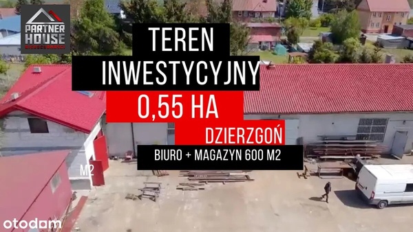 Elbląg Działka usługowo-przemysłowa z budynkiem magazynowym | 5524 m² | Własna infrastruktura 