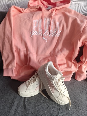 Elbląg Nowa damska bluza Puma rozmiar l 80 zł oraz buty Puma raz noszone rozmiar 40.100 zł